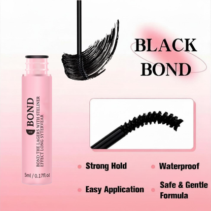 Lush Routine™ 2-in-1 DIY Lash Extension Glue – 72H Waterproof Bond & Seal (Black)