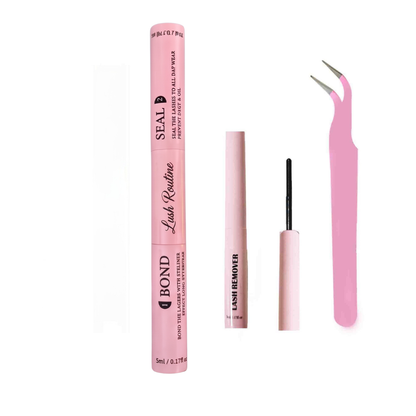Lush Routine™ 2-in-1 DIY Lash Extension Glue – 72H Waterproof Bond & Seal (Black)