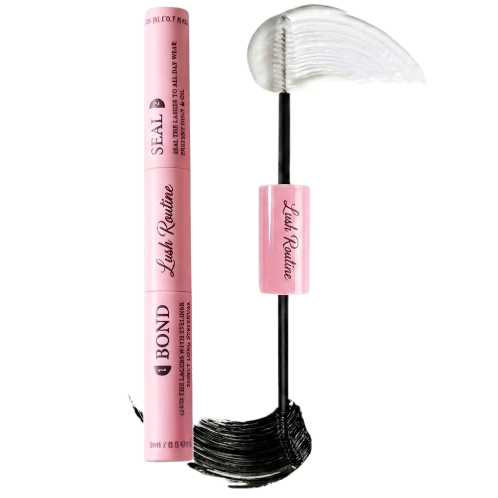 Lush Routine™ 2-in-1 DIY Lash Extension Glue – 72H Waterproof Bond & Seal (Black)